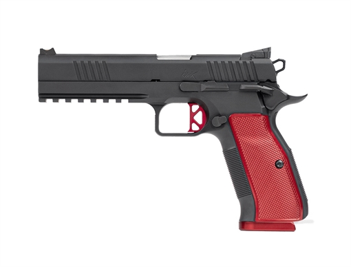 Picture of DAN WESSON DWX HGA 40S&W 5IN BBL BLK RED GRIPS LIGHT RAIL FO FRONT SGHT 15RD MAG 92002