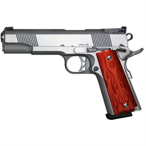Picture of Dan Wesson Pointman Seven, Full Size, 45ACP, 5" Barrel, Steel Frame, Stainless Finish, Wood Grips, Adjustable Sights, 8Rd, 2 Magazines, California Compliant 01900