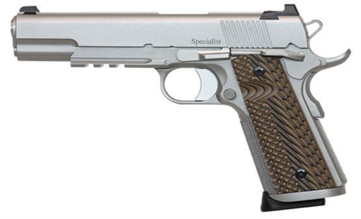 Picture of Dan Wesson Specialist 45 Stainless Rail 2-Dot NS-01993 DW-SPECIALIST-45-SS-RAIL-NS