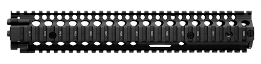 Picture of Daniel Defense M4A1 RIS II Handguard 12.25" 2-Piece, Free-Floating Style Made of 6061-T6 Aluminum with Black Anodized Finish & Picatinny Rail for AR-15 0100408001006