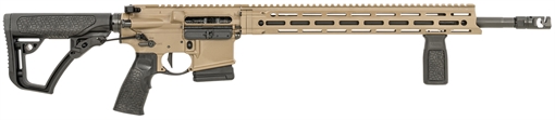 Picture of Daniel Defense DDM4 V7 Pro *CA Compliant 5.56x45mm NATO 18" 10+1, FDE Rec, Black OEM Overmolded Stock & Grip, Geissele Trigger 0212811090055