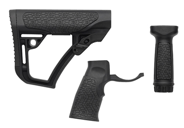 Picture of Daniel Defense  Collapsible Buttstock Pistol Grip/Vertical Foregrip AR-15 Black Polymer  28-102-06145-006