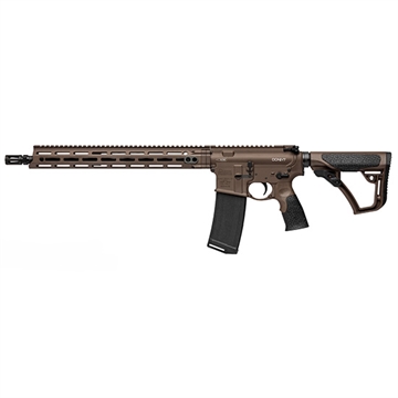 Picture of Daniel Defense DDM4V7 Milspec+, Semi-automatic Rifle, 223 Rem/556NATO, 16" Cold Hammer Forged Barrel, 1:7 Twist, Brown Finish, Daniel Defense Furniture, Daniel Defense Flash Suppressor, Daniel Defense MFR XS 15" Handguard, 32 Round, 1 Magazine 02-128-02338-047