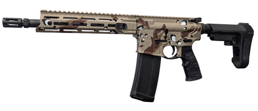 Picture of DANIEL DEFENSE DDM4 V7 CHOCOLATE CHIP PISTOL 5.56MM 10.3" BLK 1-30RD    02-128-17050-CC