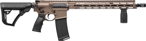 Picture of Daniel Defense DDM4V7 Pro Series, Semi-automatic, AR, 223 Remington, 556NATO, 18" Barrel, Flat Dark Earth, Daniel Defense Grip, 1-32Rd Daniel Defense Magazine, 1:7, 32 Rounds, Midlength Gas System, Daniel Defense Stock 02-128-11090-047 0212811090047