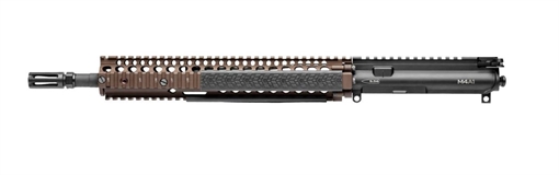 Picture of Daniel Defense M4A1 Upper Receiver, 223 Rem/556NATO, 14.5" Barrel (16" OAL with Pinned Brake), Carbine Length Gas System, 1:7 Twist, M4 12.0 Rail, Flat Dark Earth Finish, Fits AR 23-004-13150