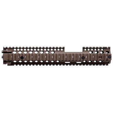 Picture of Daniel Defense M4A1 FSP RIS II Handguard 12.25" 2-Piece, Free-Floating Style Made of 6061-T6 Aluminum with Flat Dark Earth Anodized Finish & Picatinny Rail for AR-15 0100408030