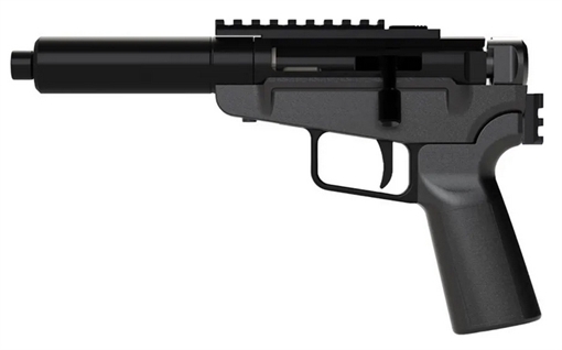 Picture of Dark Mountain Arms STOWAWAY Single-Shot Pistol - Black | 9mm | 5" Threaded Barrel | Optic Ready | Rear Picatinny Rail SA-123 SA123
