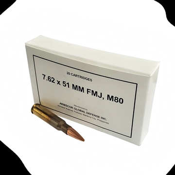 Picture of dARMSCOR 7.62MM 147GR FMJ M80 BOX 50203