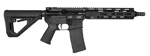 Picture of Diamondback Firearms DB15, Semi-automatic, SBR, 300 Blackout, 10" Threaded Barrel, SilencerCo ASR 5/8x24 Muzzle Break, Pistol Length Gas System, Superlative Adjustable Gas Block, Anodized Finish, Black, Magpul DT Carbine Stock, 30 Rounds, 1 Magazine DB2380B001