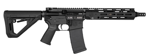Picture of Diamondback Firearms DB15, Semi-automatic, SBR, 556NATO, 10" Threaded Barrel, SilencerCo ASR 1/2x28 Muzzle Break, Carbine Length Gas System, Superlative Adjustable Gas Block, Anodized Finish, Black, Magpul DT Carbine Stock, 30 Rounds, 1 Magazine DB2380K001
