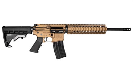 Picture of Diamondback DB15 Version 2 5.56x45mm NATO 16" 30+1 Burnt Bronze Cerakote Black 6 Position Stock Black Polymer Grip Right Hand DB1717K042