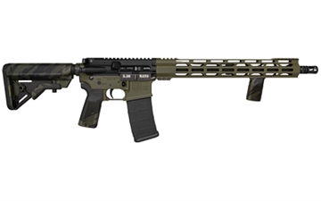 Picture of Diamondback Firearms DB15, Semi-automatic, AR, 556NATO, 16" Barrel, Threaded 1/2x28 Barrel, A2 Flash Hider, Carbine Length Gas System, Multicam Black Furniture, B5 P-Grip, B5 VFG Foregrip, B5 Bravo Stock, Cerakote Finish, Olive Drab Green, 30 Rounds, 1 Magazine DB1780K281