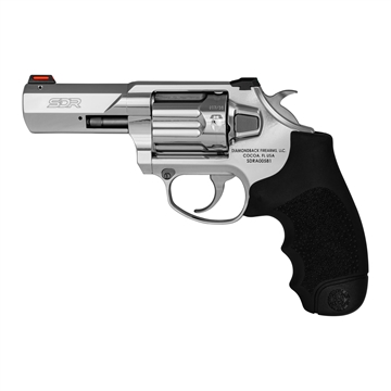 Picture of Diamondback Firearms SDR, Self Defense Revolver, DA/SA, 357 Magnum/38 Special, 3" Barrel, Stainless Steel Construction, Polished Finish, Silver, Black Rubber Grip, Fiber Optic Sights, 6 Rounds DB0700S703