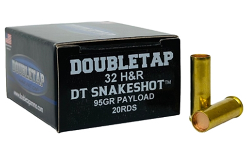 Picture of DoubleTap Ammunition SnakeShot, 32 H&R, 90 Grain, #9 Shot with Hardcast Full Wadcutter, 20 Round Box 32HRSS2