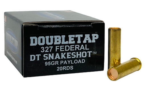 Picture of DoubleTap Ammunition Snake Shot, 327 Federal Magnum, 95 Grain, #9 Shot with Hardcast Full Wadcutter, 20 Round Box 327FSS2