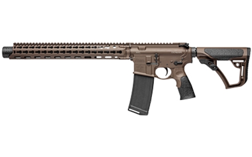Picture of Daniel Defense DDM4 ISR (Integrally Suppressed Rifle), Semi-automatic Rifle, 300 Blackout, 16" Barrel, Dark Brown Finish, 32Rd, 1-32Rd Daniel Defense Magazine 02-103-15139-047