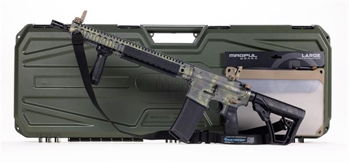 Picture of Daniel Defense DDM4 V9 *CA Compliant 5.56 NATO 10+1 16" Crocodile Rattlecan Threaded Barrel, Crocodile Rattlecan Picatinny Rail Aluminum Receiver, DD Buttstock Black Polymer Stock, Black Polymer Grip DLRLIMSER-002-CC 818773024549