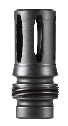 Picture of Dead Air Xeno Flash Hider Black Nitride 4140 Steel with 5/8"-24 tpi Threads, 2.16" OAL & .99" Diameter DA122