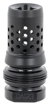 Picture of Dead Air Xeno Muzzle Brake Black Nitride 4140 Steel with 1/2"-28 tpi Threads DA123