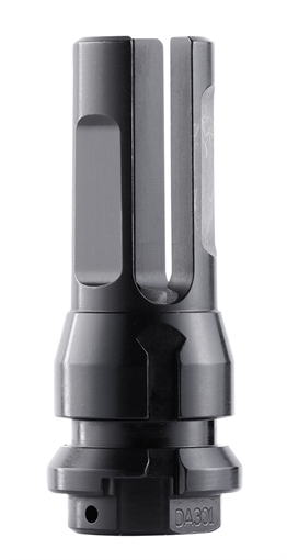 Picture of Dead Air Flash Hider Black with 1/2"-28 tpi Threads & 2.70" OAL for 5.56x45mm NATO Sandman Series, KeyMod Equipped Nomad-30 & Primal Suppressors DA301