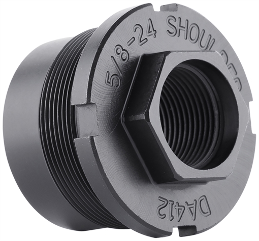 Picture of Dead Air Armament Ghost Fixed Mount, 5/8 x 24 RH, Black Finish DA412