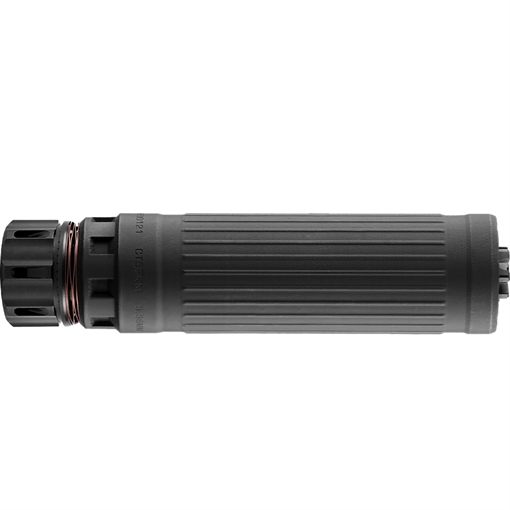 Picture of DEAD AIR AIR DEFENSE CT5P PATROL 5.56 BLACK TRISKELION GMS LOW BACK PRESSURE SILENCER W/ FIXED KEYMO GOV ADAPTER & DA115GOV 1/2-28 KEYMICRO 3 PRONG FH BLACK    CT5PKMBLK CT5PKMBLK