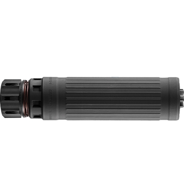 Picture of DEAD AIR AIR DEFENSE CT5P PATROL 5.56 BLACK TRISKELION GMS LOW BACK PRESSURE SILENCER W/ FIXED KEYMO GOV ADAPTER & DA115GOV 1/2-28 KEYMICRO 3 PRONG FH BLACK    CT5PKMBLK CT5PKMBLK