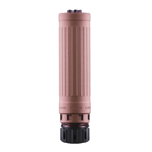 Picture of DEAD AIR AIR DEFENSE CT5P PATROL 5.56 FDE TRISKELION GMS LOW BACK PRESSURE SILENCER W/ FIXED KEYMO GOV ADAPTER & DA115GOV 1/2-28 KEYMICRO 3 PRONG FH    CT5PKMFDE CT5PKMFDE
