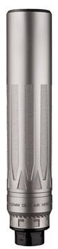 Picture of Dead Air Armament Nomad LTi XC, Suppressor, 8.8" Length, Rated Up to 300 Remington Ultra Magnum, Titanium, Bead Blasted Finish, Silver, Xeno Adapter & DA124 Omni Brake NOMADLTIXCXENOSIL