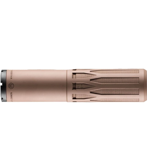 Picture of Dead Air Nomad Ti OTB Suppressor .300 RUM/7mm 7.65" Xeno Radial Brake 5/8-24 FDE DNNOMADTIOTBFDE
