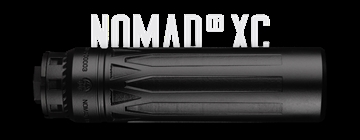 Picture of Dead Air Armament Nomad-TI XC, Suppressor, 6.74" Length, Rated Up to 300 Remington Ultra Magnum, Titanium, Cerakote Finish, Black, Direct Thread 5/8X24 HUB Mount NOMADTIXCDTBLK