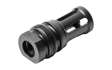 Picture of Dead Air Silencers Dead Air RXD Xeno BirdCage Flash Hider 6mm Black Nitride 1/2-28 RXD684
