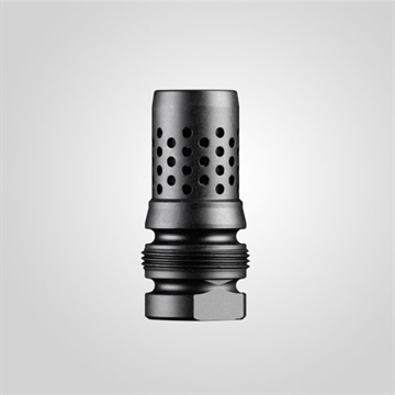 Picture of Dead Air Xeno Muzzle Brake Black Nitride 4140 Steel with 5/8"-24 tpi Threads DA124