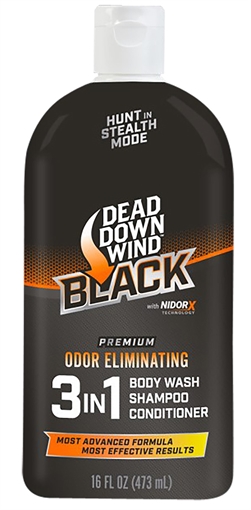 Picture of Dead Down Wind Black Premium 3-in-1 Combo Odor Eliminator 16 oz Squeeze Bottle 127160