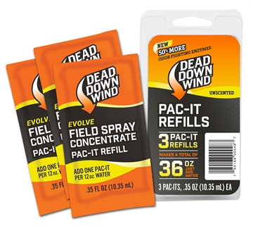 Picture of Dead Down Wind Evolve Field Spray Pac-It Refills Cover Scent Odor Eliminator Unscented Scent 36 oz Concentrate 1310