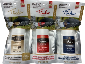 Picture of TINKS DEER LURE SCENT STICKS 3PC. VALUE PACK ALL SEASON W6233