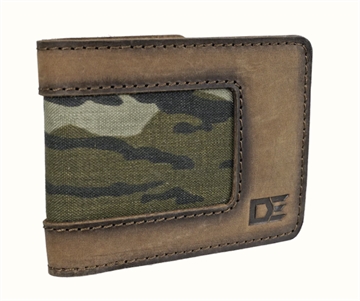 Picture of DEAD END GAME CALLS INC. BI-FOLD WALLET CAMO/LEATHER MODE21BFW