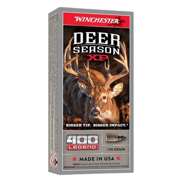 Picture of Winchester Ammo Deer Season XP 400Legend 190gr 20 Per Box/10 Case X400DS