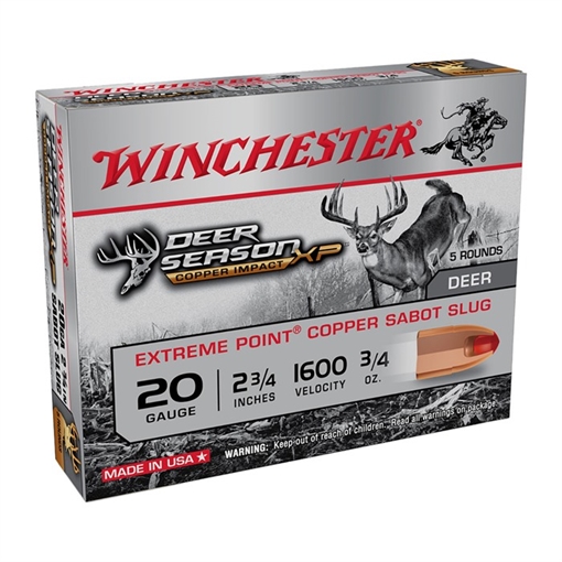 Picture of Winchester 20 GAUGE 2-3/4'' 3/4OZ SABOT SUG 5/BOX X20DSLF