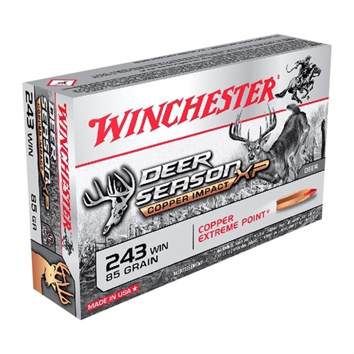 Picture of Winchester 243 WINCHESTER 85GR EXTREME POINT POLYMER TIP 20/BOX X243DSLF