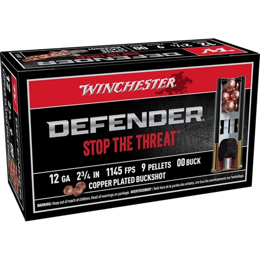 Picture of DEFENDER 12 GAUGE 2-3/4'' #00 BUCKSHOT SHOTGUN AMMO 105004416 -