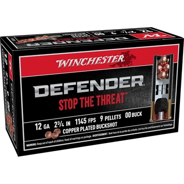 Picture of DEFENDER 12 GAUGE 2-3/4'' #00 BUCKSHOT SHOTGUN AMMO 105004416 -