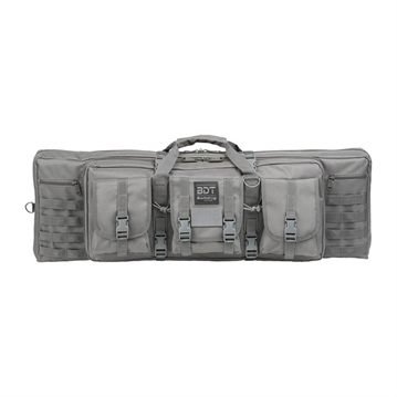 Picture of Bulldog Cases Deluxe Tactical Rifle Case, Fits Single Rifle, Three Front Acc. Pockets, Large Main Front Pocket, Back Pack Straps, 36" Soft Case, Seal Gray BDT35-36SG