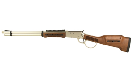 Picture of Derya Firearms RAN.20.357 RAN  357 Mag 10+1 20" Polished Nickel Threaded Barrel & Steel Receiver w/Picatinny Rail, M-LOK Forend, Walnut Fixed w/M-LOK Stock