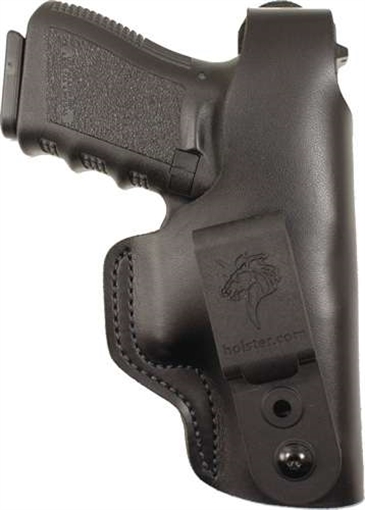 Picture of DeSantis Gunhide Dual Carry II IWB/OWB Black Leather Belt Clip Compatible w/Glock 26/ Walther PPS Right Hand 033BAE1Z0