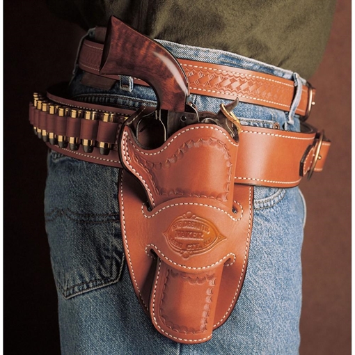 Picture of DeSantis Desperado Holster for Colt SAA 4.75" Tan RH 088TC54Z0