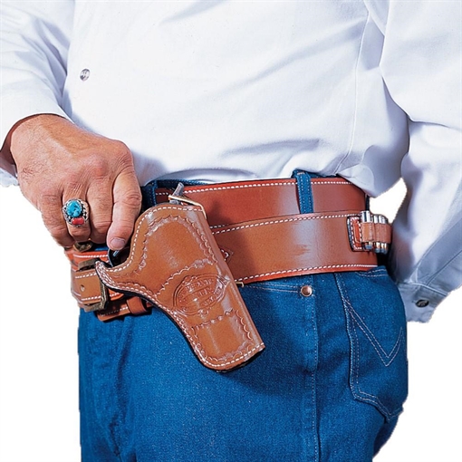 Picture of DeSantis Doc Holliday Cross Draw Holster for Colt SAA 3.5" Tan RH 083TC53Z0