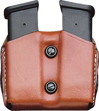 Picture of DESANTIS DOUBLE MAGAZINE POUCH OWB LEATHER SIG P365 TAN A01TJKKZ0