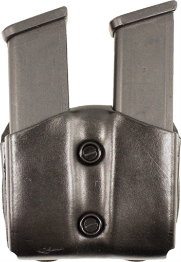 Picture of DeSantis Gunhide Double Magazine Pouch, Fits Most Single Stack 10MM/45 Caliber Magazines & Shield 9/40 Magazines, Ambidextrous, Black A01BJLLZ0